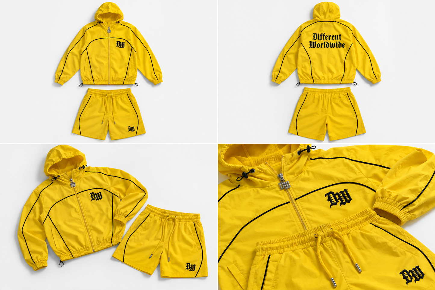 Yellow Essential Windbreaker Set