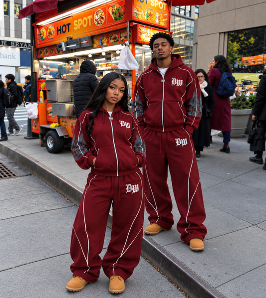 Different Worldwide Burgundy Set