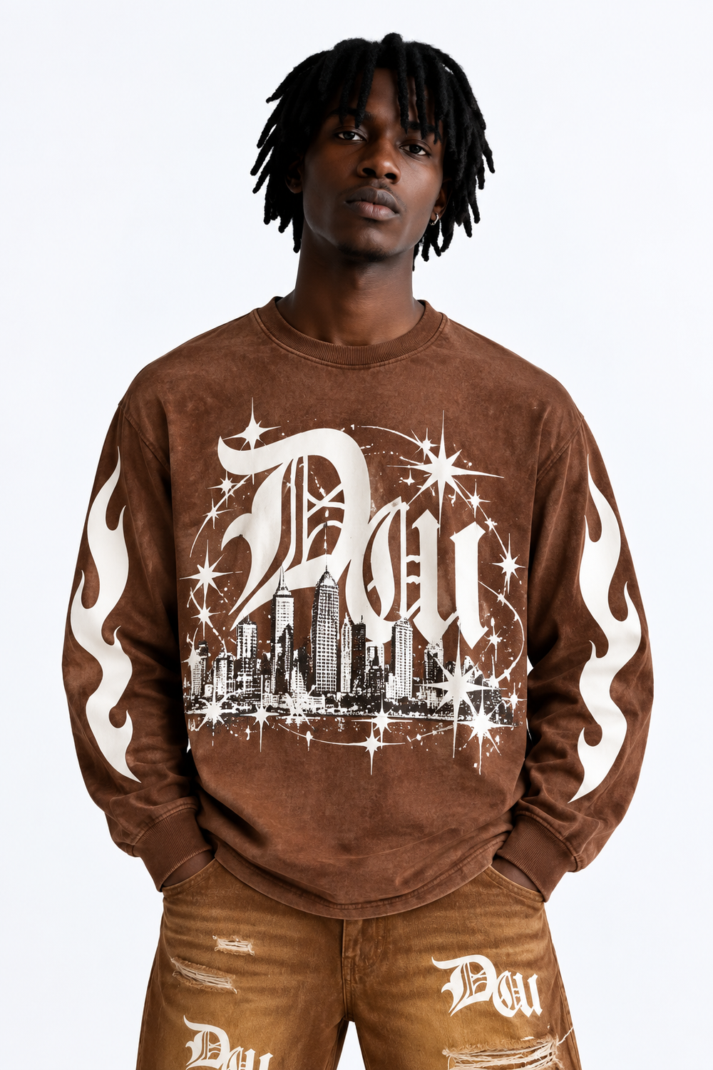 Afterhours Brown Crewneck Sweater