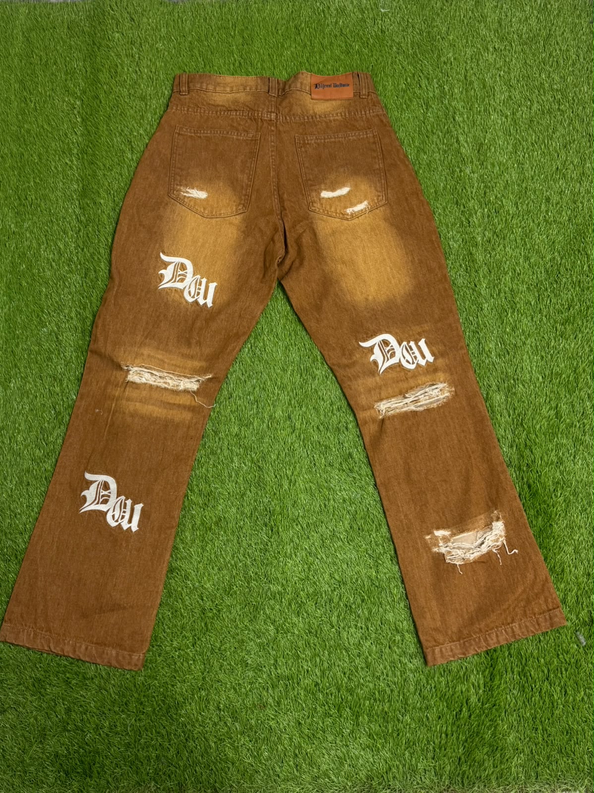 Brown Afterhours Sweater and Distressed Denim Jeans Bundle Set