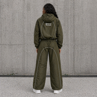 Essential Windbreaker Tracksuit Olive Green