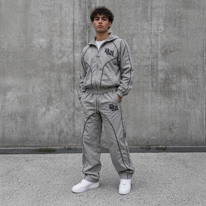 Essential Windbreaker Tracksuit Grey