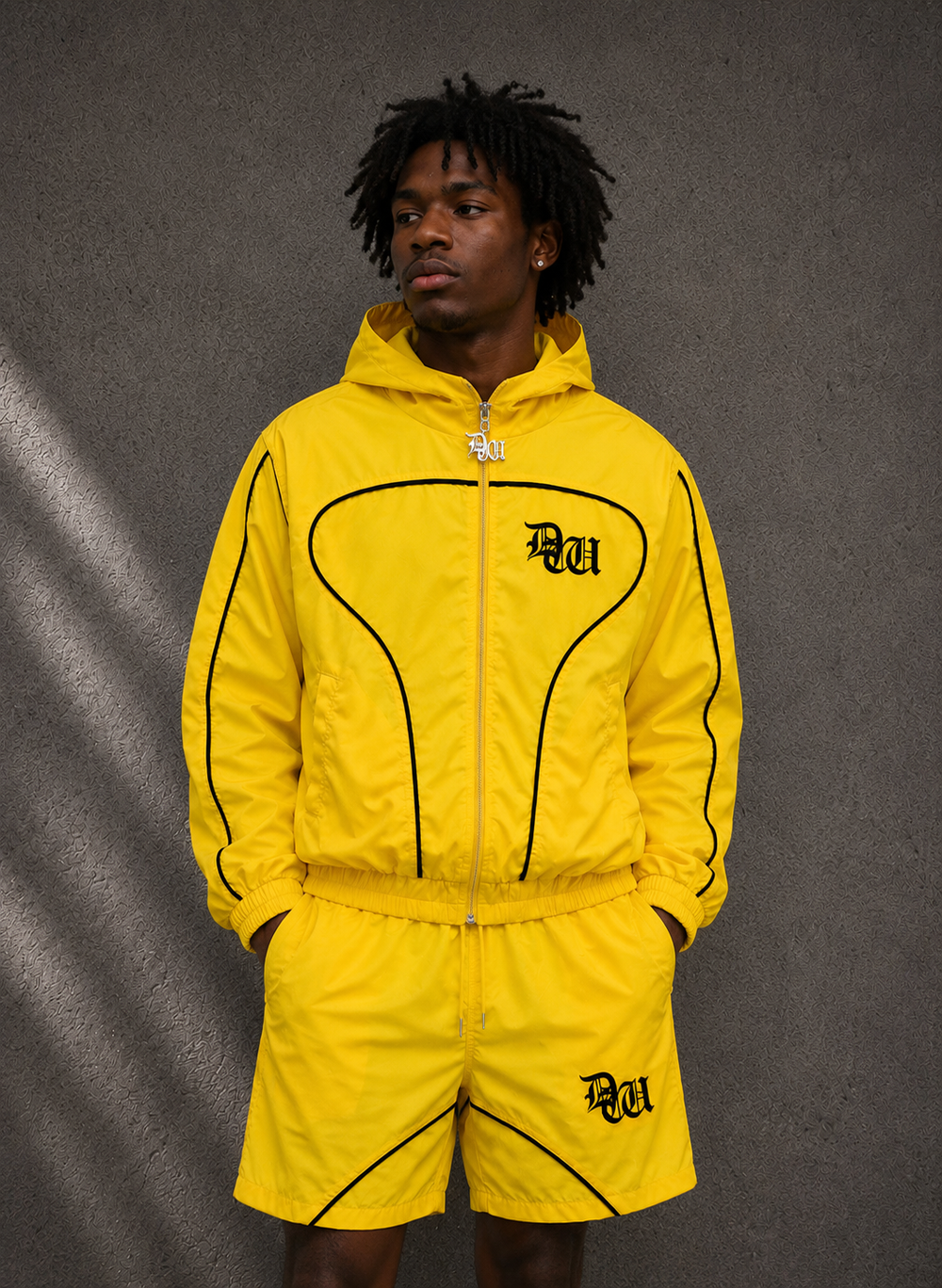 Yellow Essential Windbreaker Set