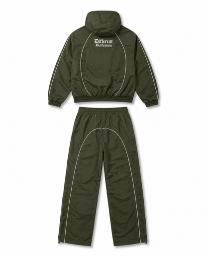 Essential Windbreaker Tracksuit Olive Green