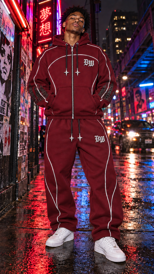 Different Worldwide Burgundy Set