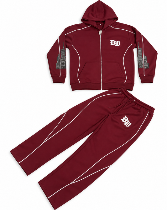Different Worldwide Burgundy Set