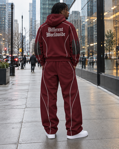 Different Worldwide Burgundy Set