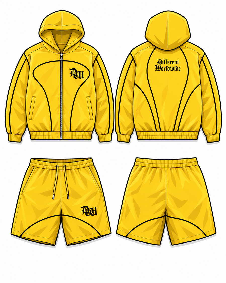 Yellow Essential Windbreaker Set